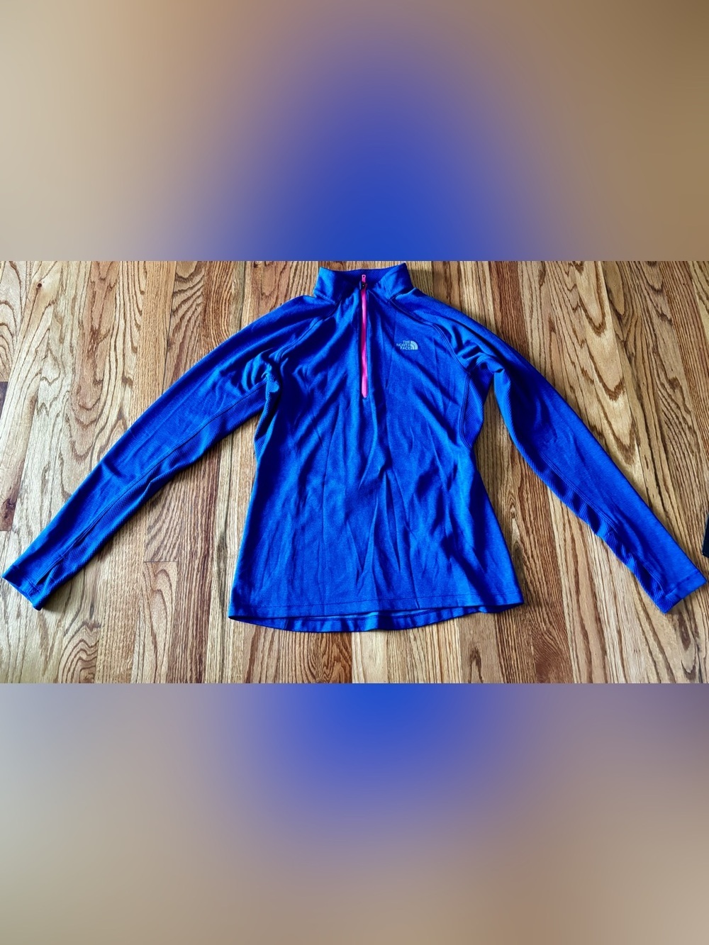 The North Face Royal Blue Women's Pullover with Yellow Logo - Picture 1 of 9